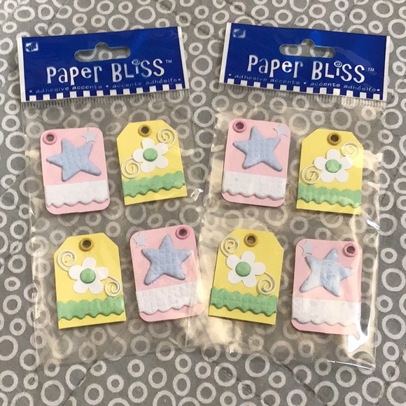 🏷New Paper Bliss Textured Tags Scrapbook Die Cut Bundle - Picture 4 of 6